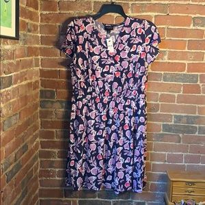 NWT Floral Faux Wrap Dress